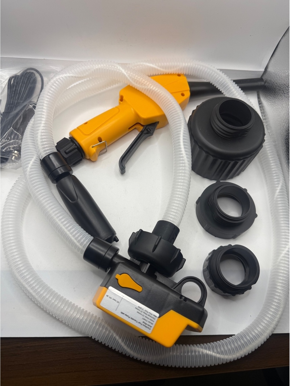 Cordless Fuel Transfer Pump with Auto-Stop and Hand Trigger Nozzle for Dewalt 20
